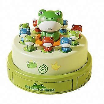 Interactive Parent-Child Family Game: Bounce and Catch Frog Tabletop Board Game