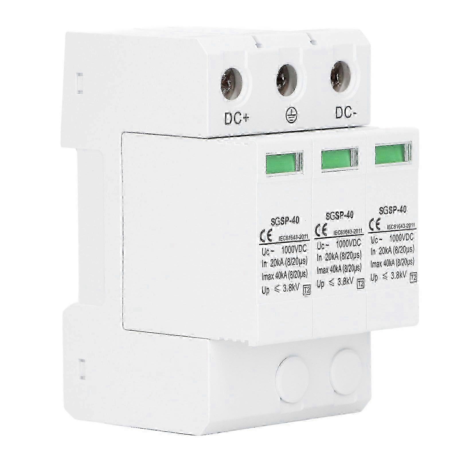 1000VDC 40KA PV Surge Protector