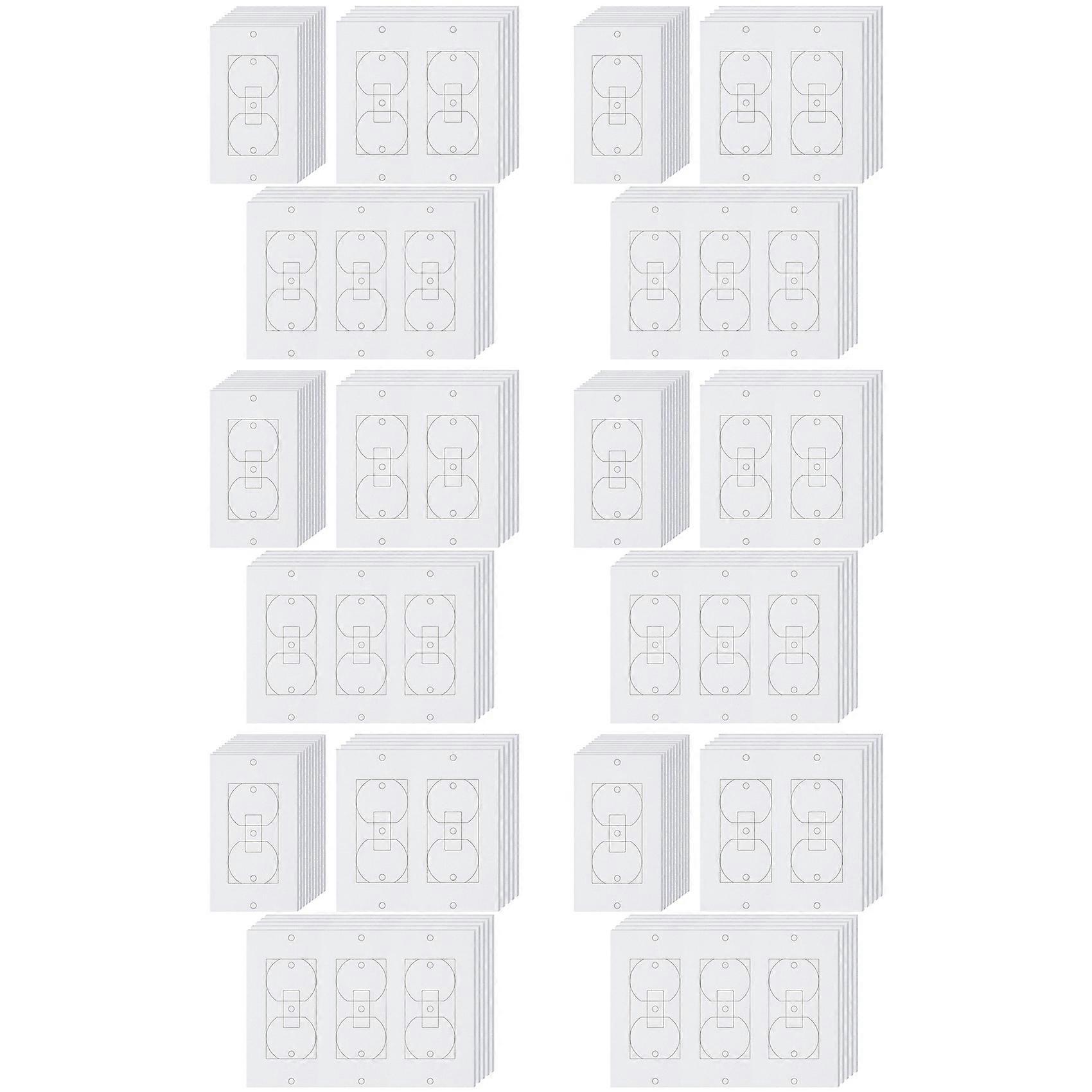120Pcs Wall Insulation Outlet Insulators Sealers,Electrical Outlet Insulation Pads for Wall, Light, Switch Socket