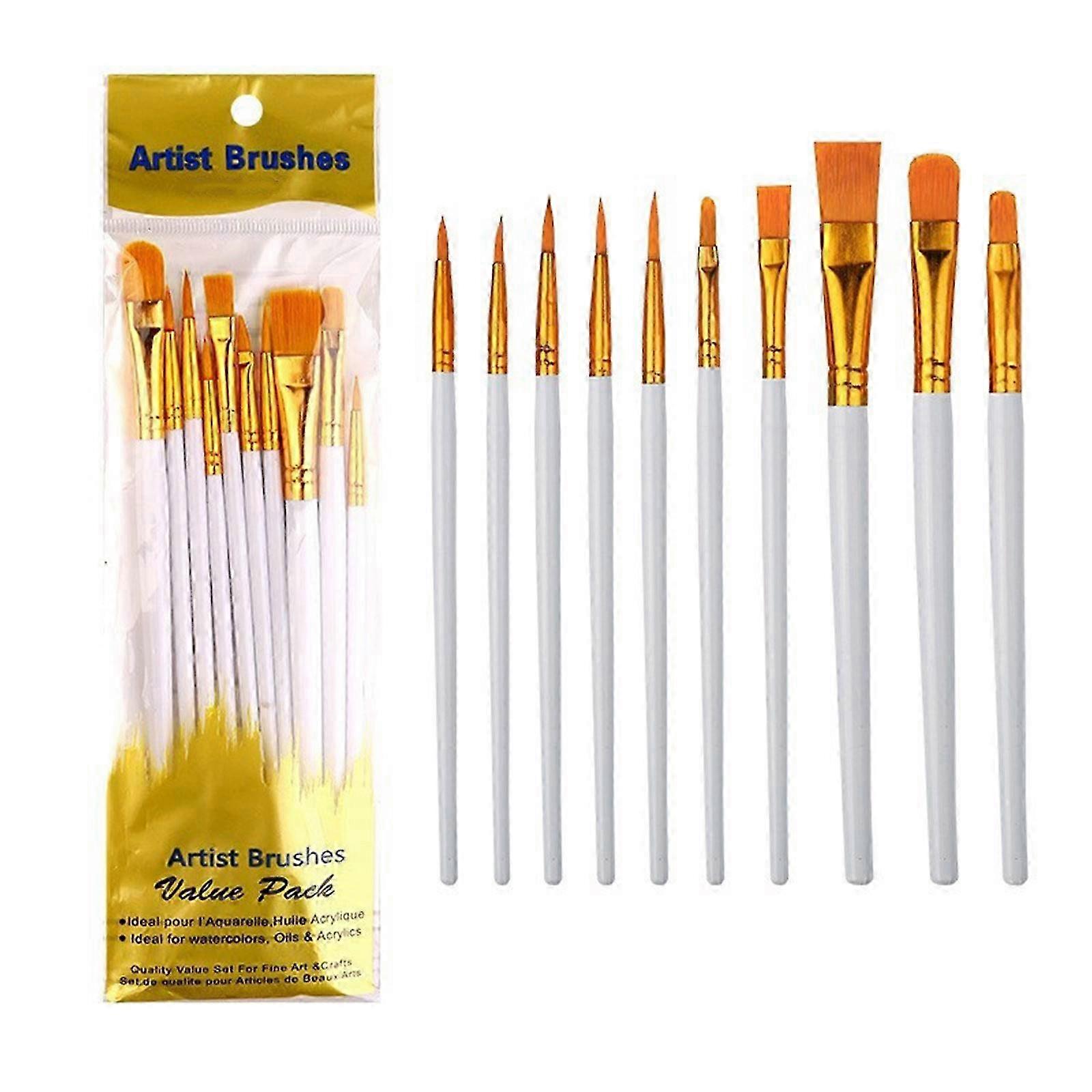Acrylic Watercolour Nylon Brush Set