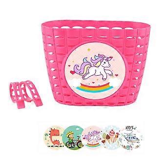 Front-Mount Kids Bike Basket Plastic
