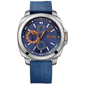 Boss orange brisbane Quarz Analog Man Uhr mit Silikon Armband 1513102