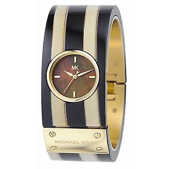 Mkors trend/ Mixed Quartz Analog Women's Watch with MK4170 Gold Plated Stainless Steel Bracelet