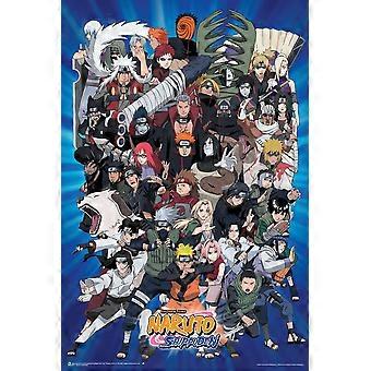 Naruto Characters Laminated Jigsaw Puzzle TU1125