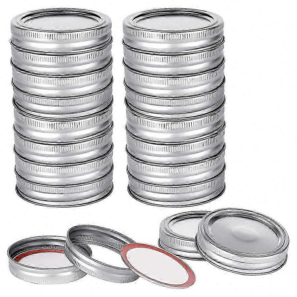 70mm Mason Jar Lids & Bands Set