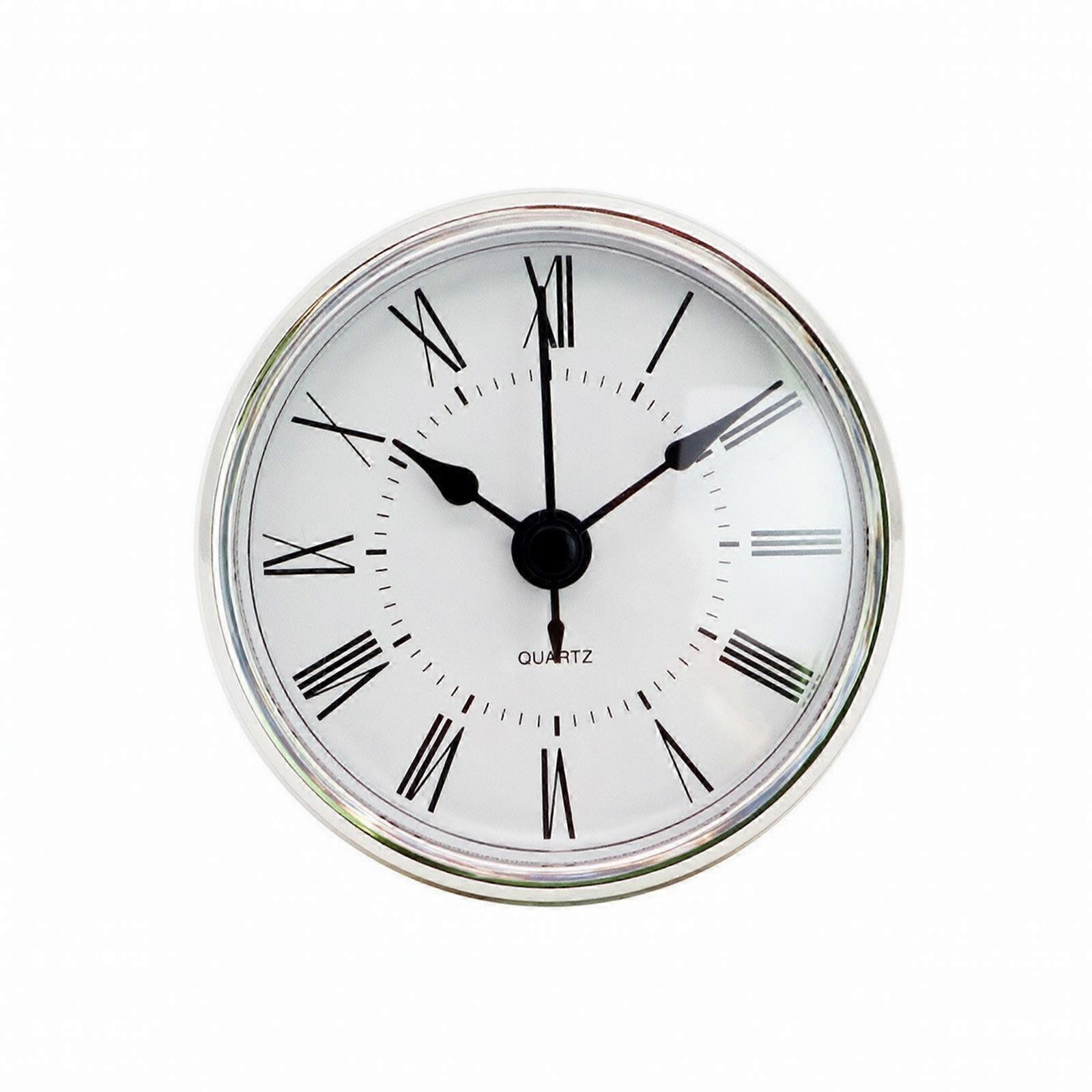 Clock Insert Compact Round Quartz Clock Insert for Minimalist Interiors