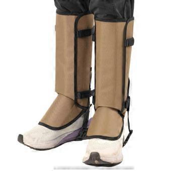 Hiking Gaiters Waterproof Leg Gaiters Adjustable Fit Durable Nylon for Snow Mud and Trekking Boots Brown