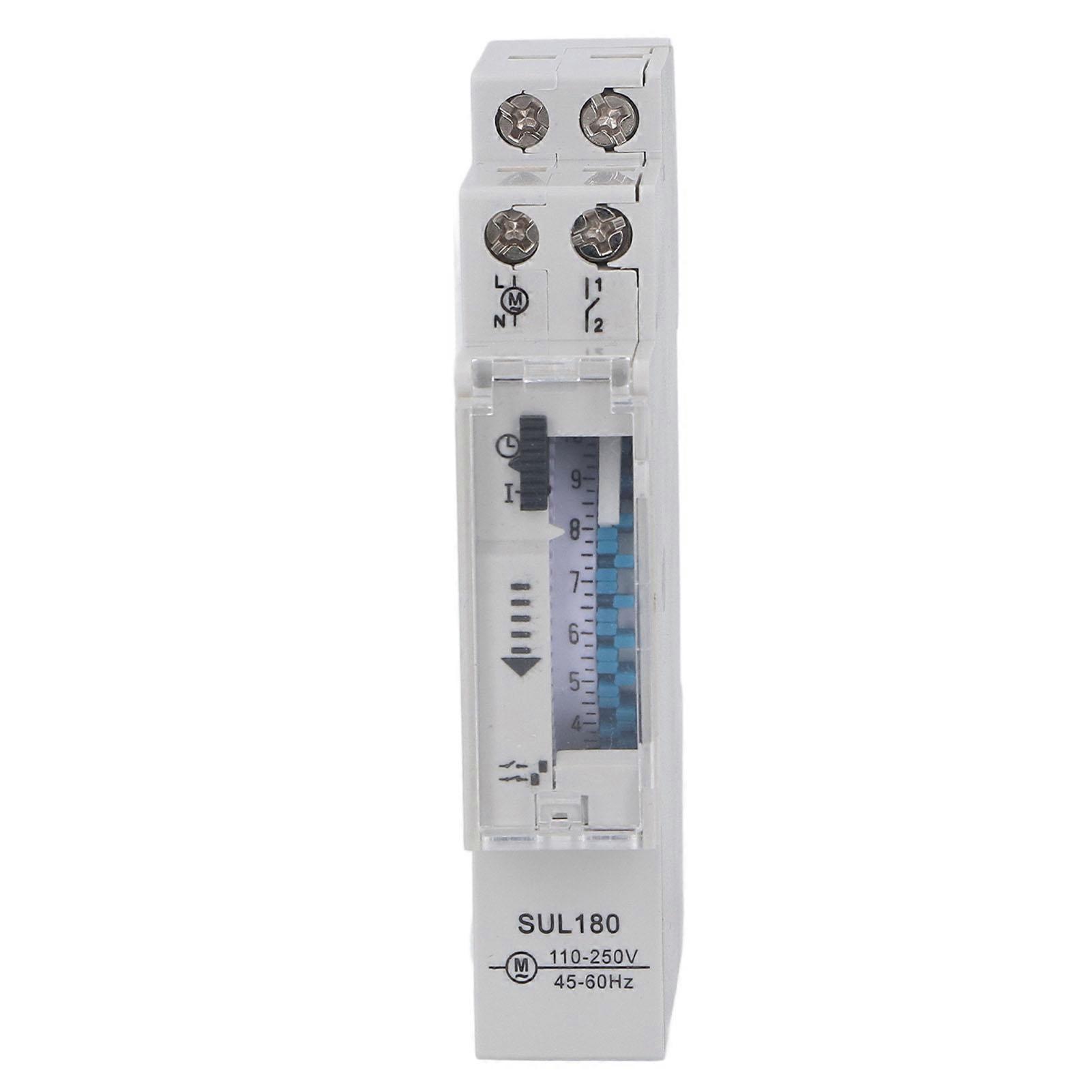 Time Switch Mechanical Timer Waterproof 24 Hours Controller 110?250VAC for Light Motor