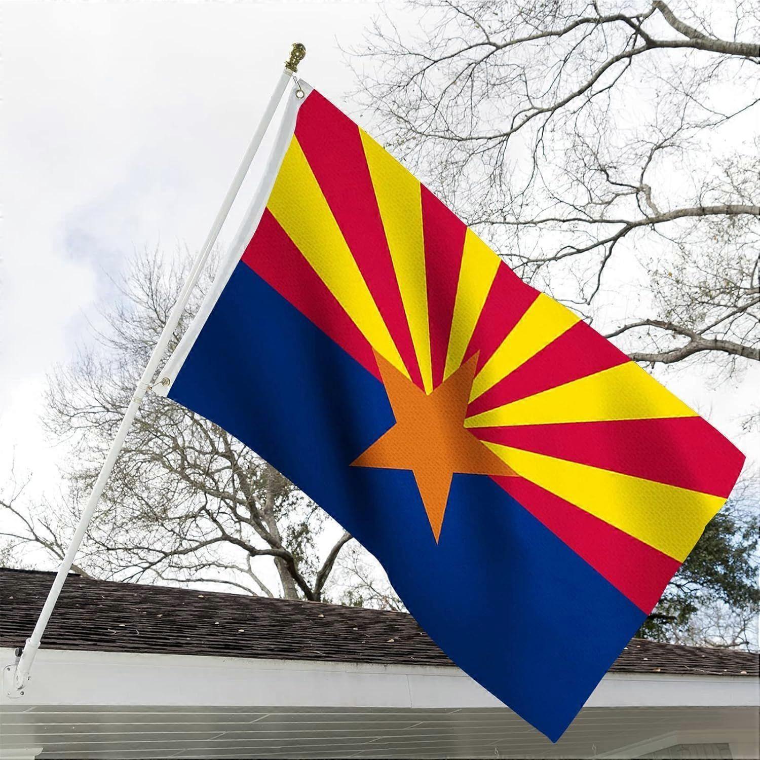 Arizona State Flag Vivid Colors Flag