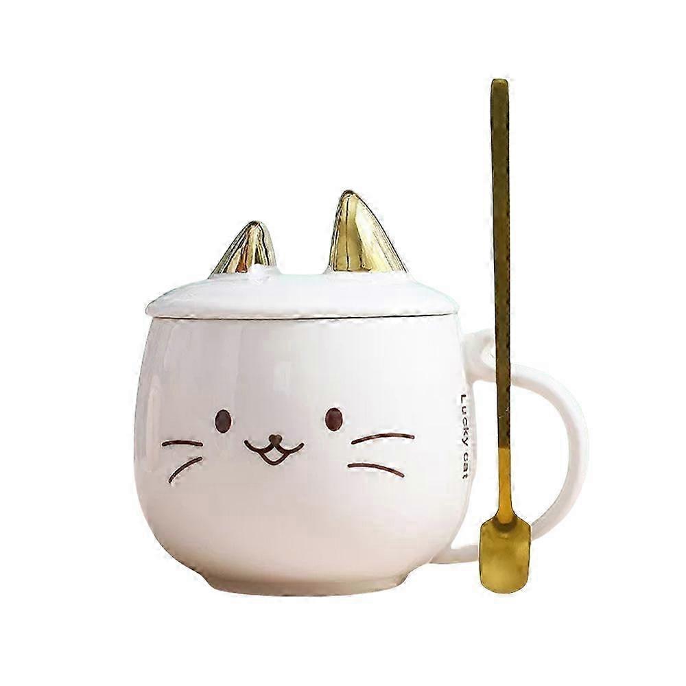 480ml Ceramic Cat Mug Set