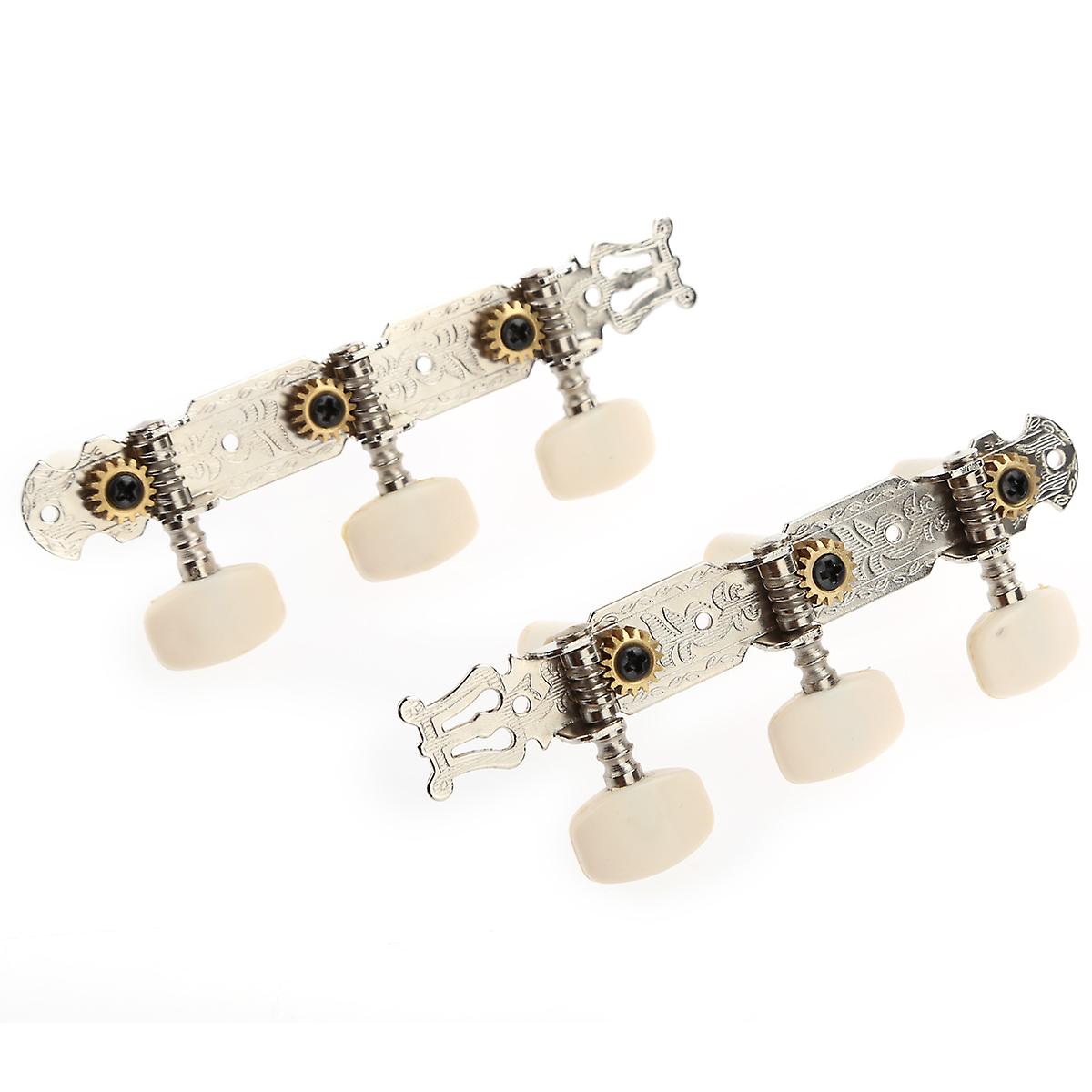 A Set of 2pcs Classical Guitar Tuners Tuning Pegs Keys Machine Heads (Random Accessory Color)