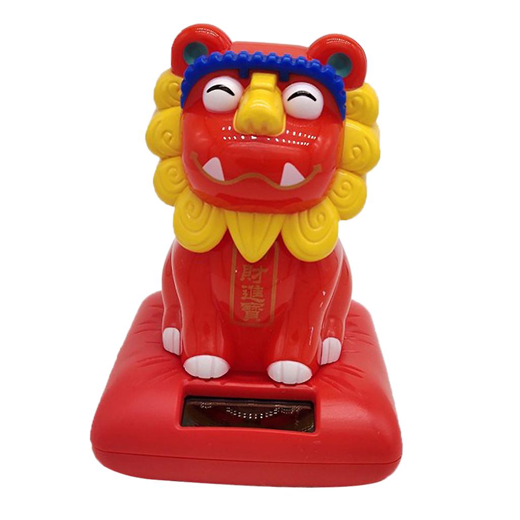 Silent Lion Solar Powered Dancing Toy Car Decor