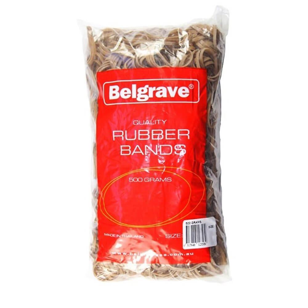 Premium Quality Belgrave Natural Rubber Bands 500 Gram Size 35 Color Brown