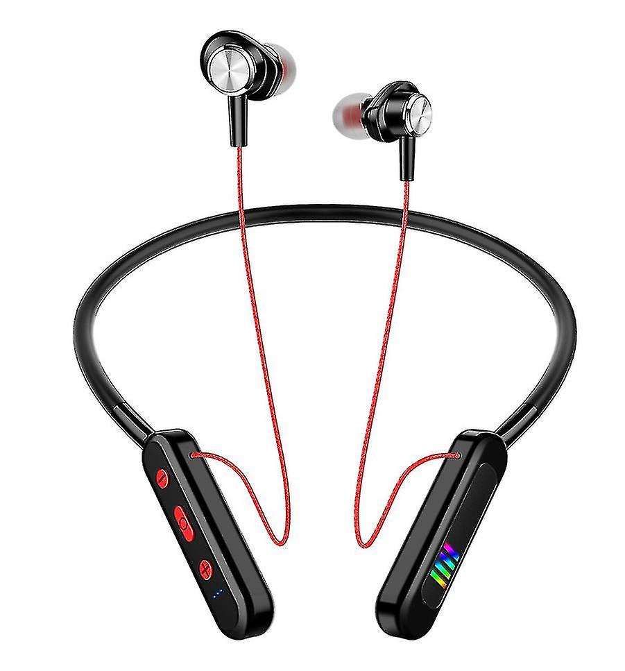 Led Neck-mounted Bluetooth Headset, Wireless Sports Headset