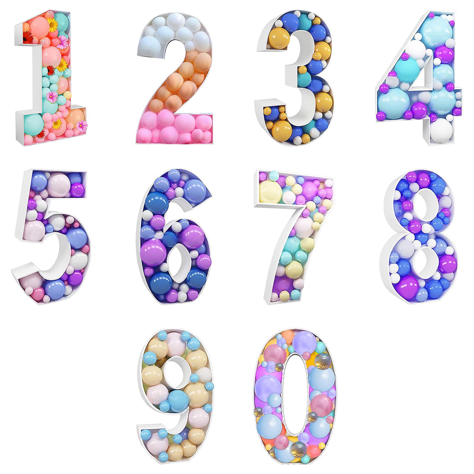 2023 New Giant Balloon Number Figure Filling Box And Birthday Frame For Party Decorations
