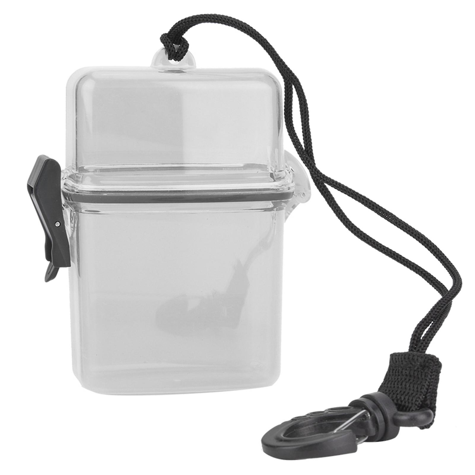 Plastic Transparent Underwater Kayak Sealing Box with Rope Hook for Surfing Canoe Kayak