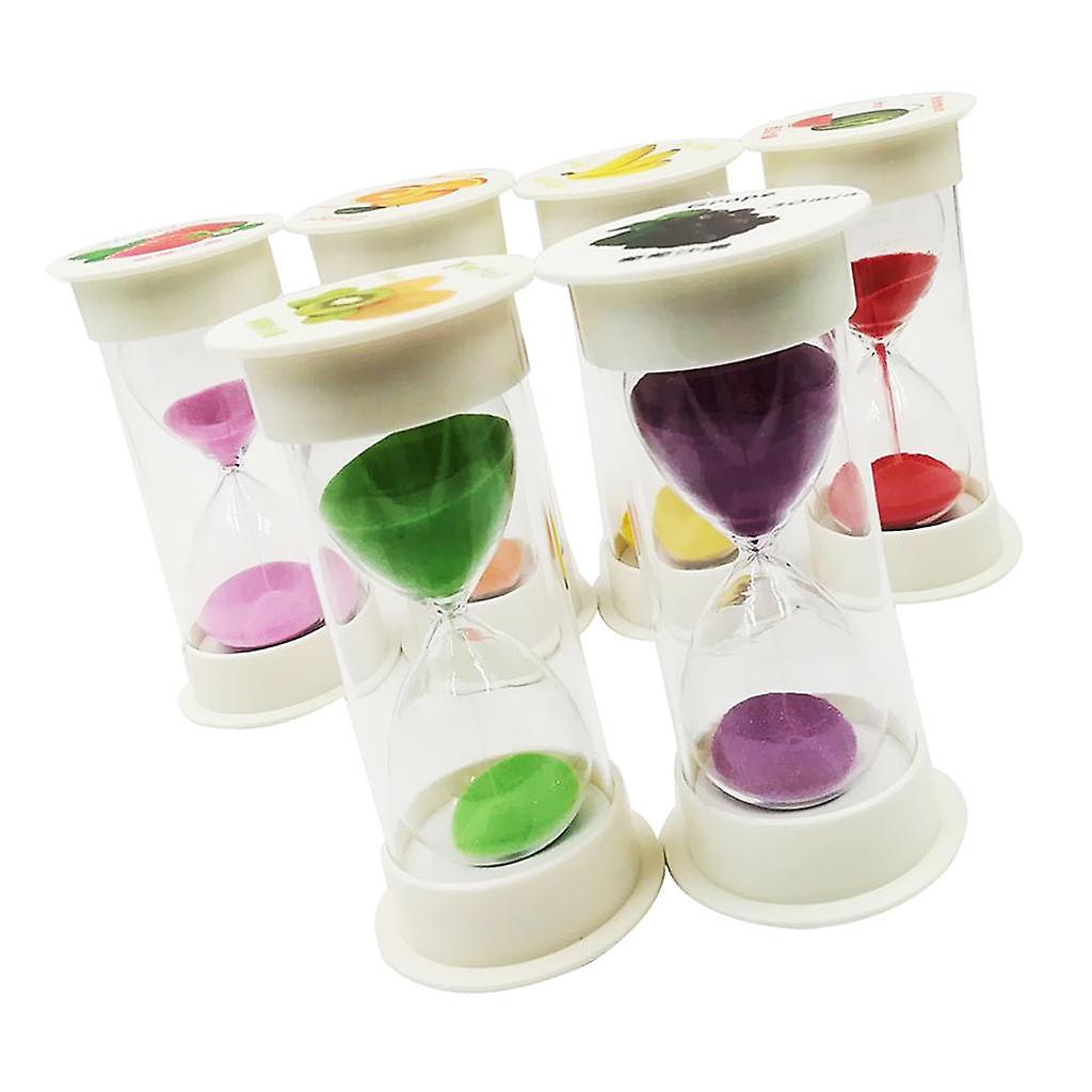 1/3/5/10/15/30 Minute Sandglass Hourglass Sand Clock Timer Desktop Clock Set