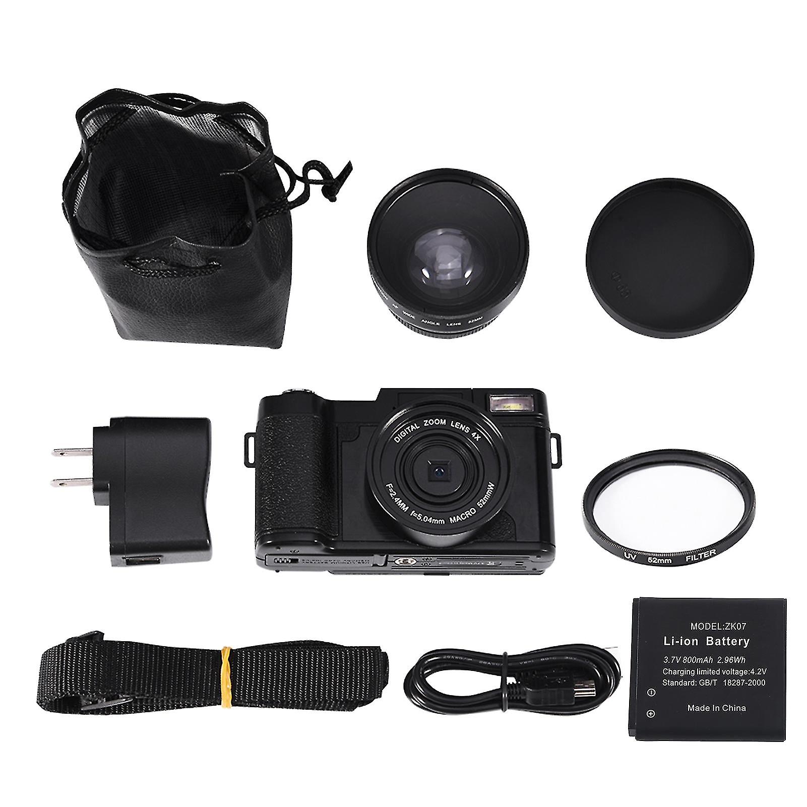 24Mp Full Hd 1080p 4 Times Digital Zoom Rotatable Screen Camera Video Camcoder