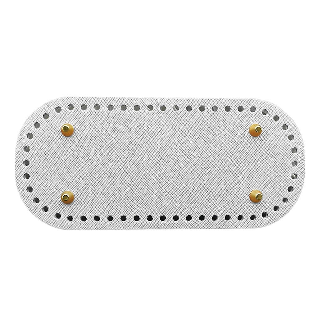Leather DIY Bags Bottom Mat Pad Insert Base Replacement Purse Making White