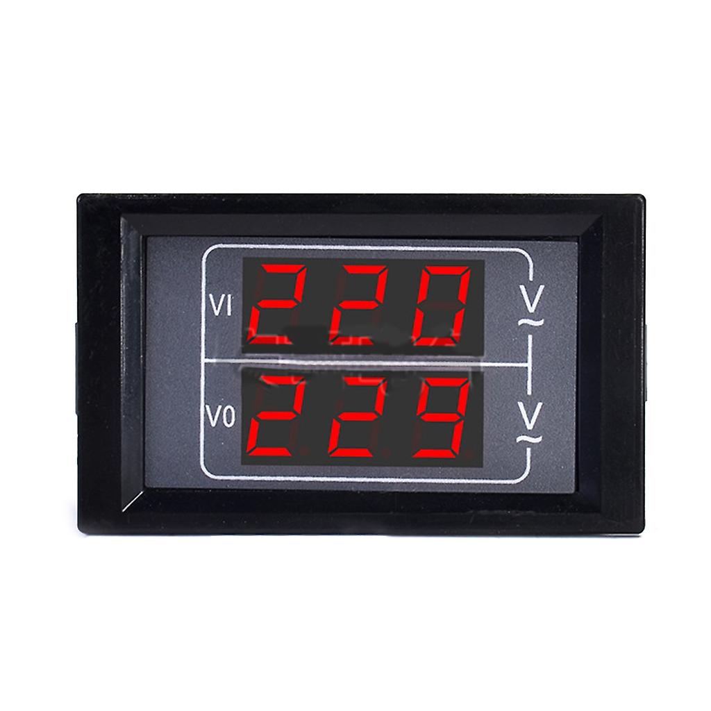 Two-way Display Voltage Meter Detectors Tester LED Voltmeter Panel