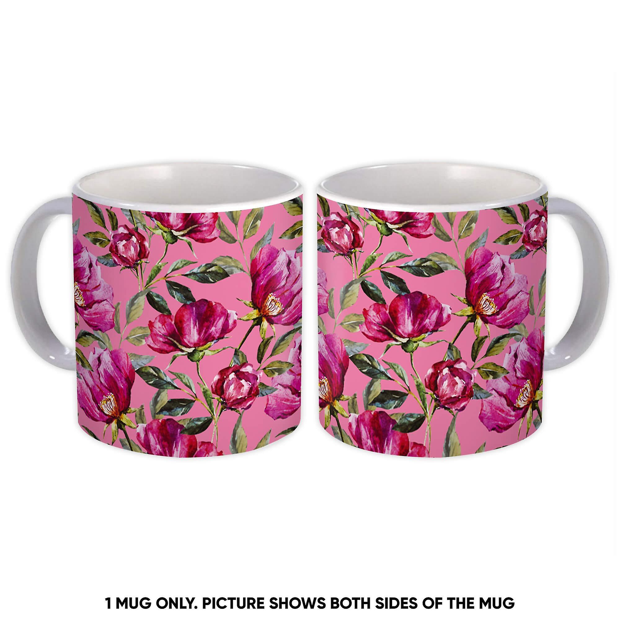 Gift Mug: Rose Fabric Seamless