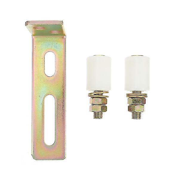 Dual Nylon Rollers Gate Assembly Slide Gate Guide Roller With L Post Bracket