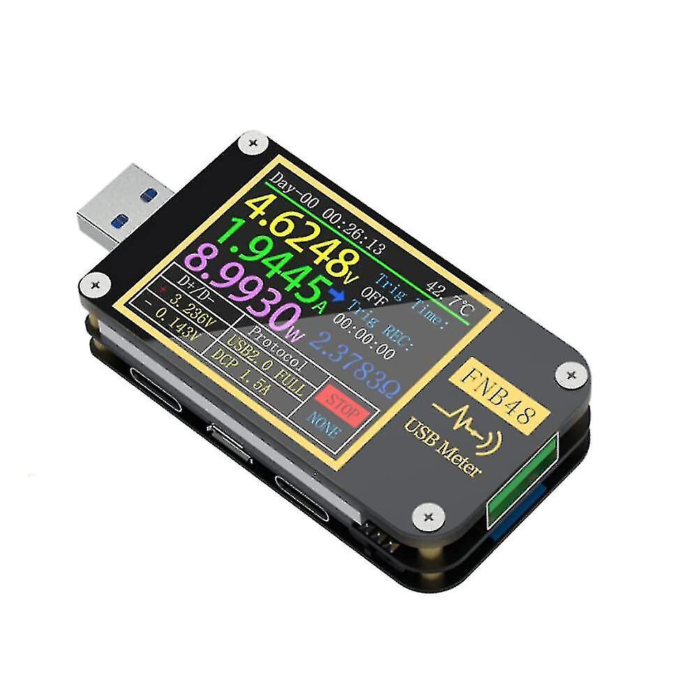 Fnb48 High Speed Capacitance Detector Multifunctional Handheld Lcd Display Ammeter Voltmeter Usb Tes