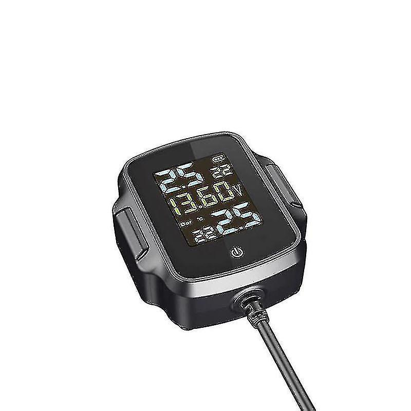 Motorcycle Tpms With Qc 3.0 Fast Charging Usb Output Motorbike Tire Pressure Monitoring System Tyre Temperature Alarm System