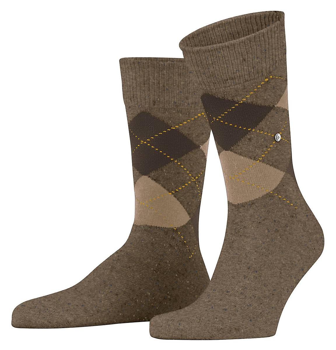 Burlington Dundee Socks - Chocolate Brown