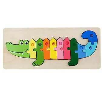 Wooden Puzzles Toy,Wooden Jigsaw Puzzles Cartoon Animal Puzzles Wooden Jigsaw Puzzles Effortless Installation