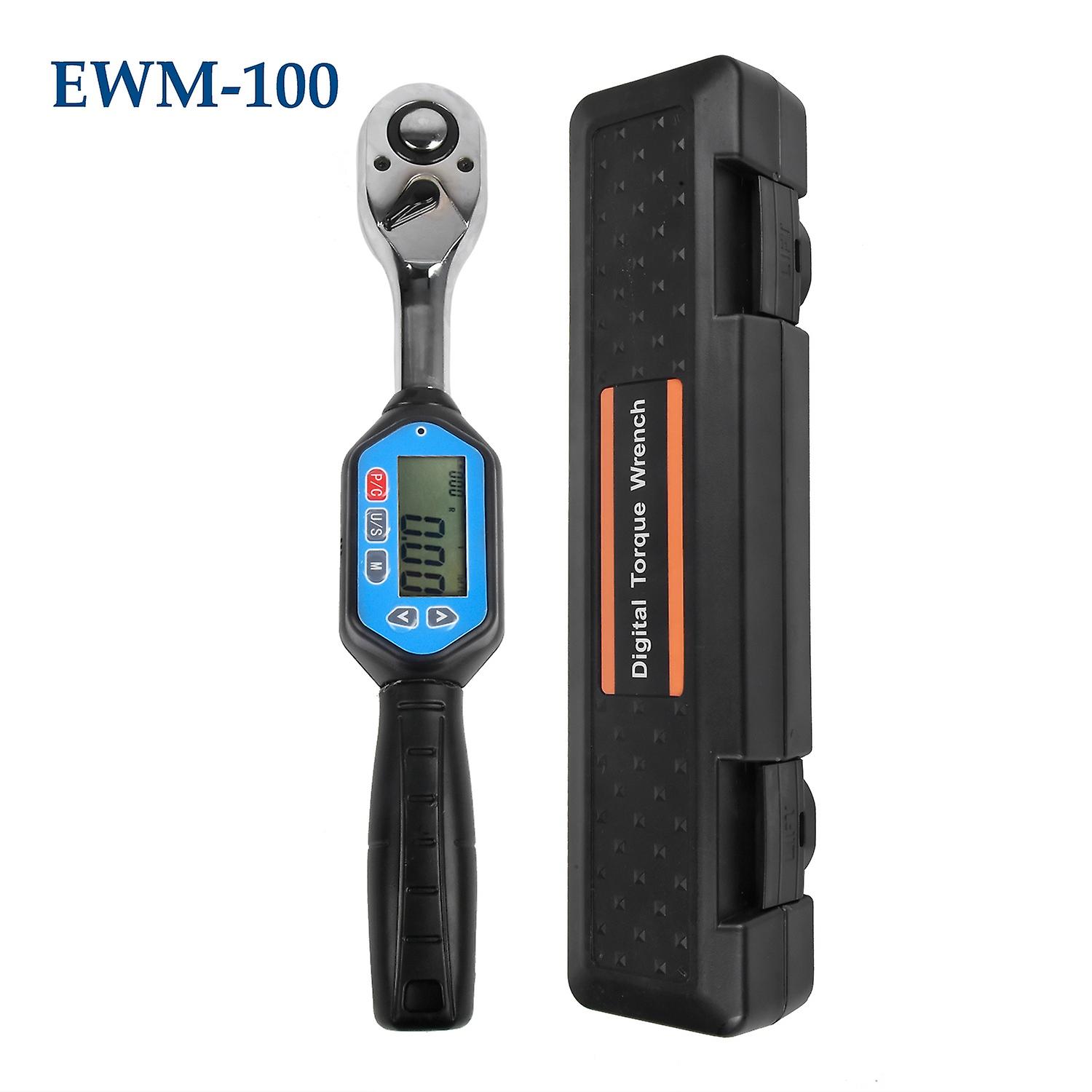 EWM-100 Digital Torque Wrench 1/2 Square Drive Max. 73.7ft.lb Torque Accurate to ±2% with Buzzer LED