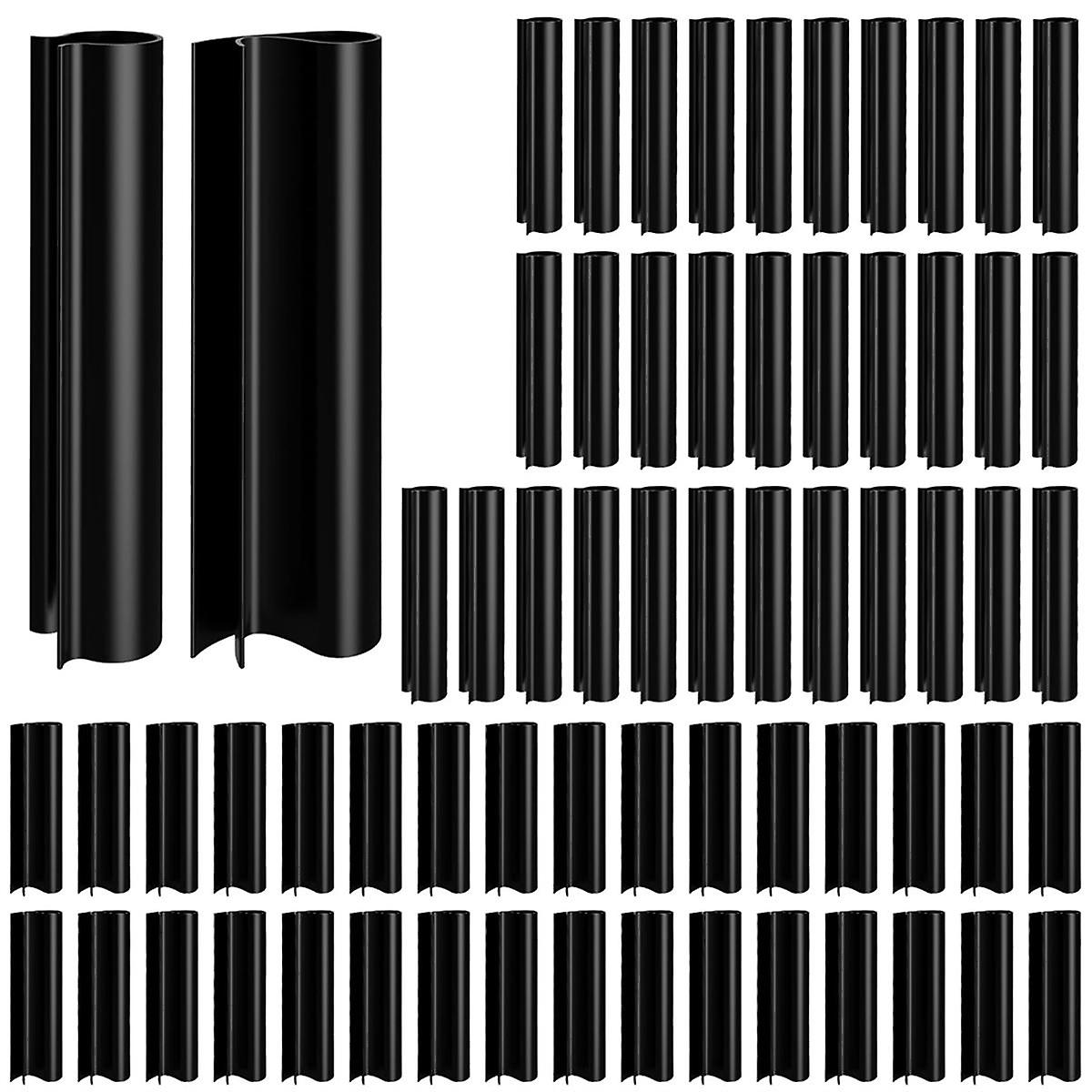 64 Pcs Pool Cover Clips, 2 Shapes Winter Swimming Pool Cover Clamps for Above Ground Pools 4.7Inch