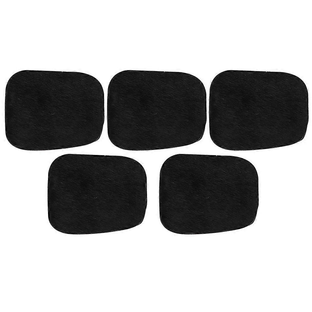 5pcs Archery Arrow Rest Adhesive Silent Bow Stick Plate Cowhide Outdoor Shooting AccessoriesBlack