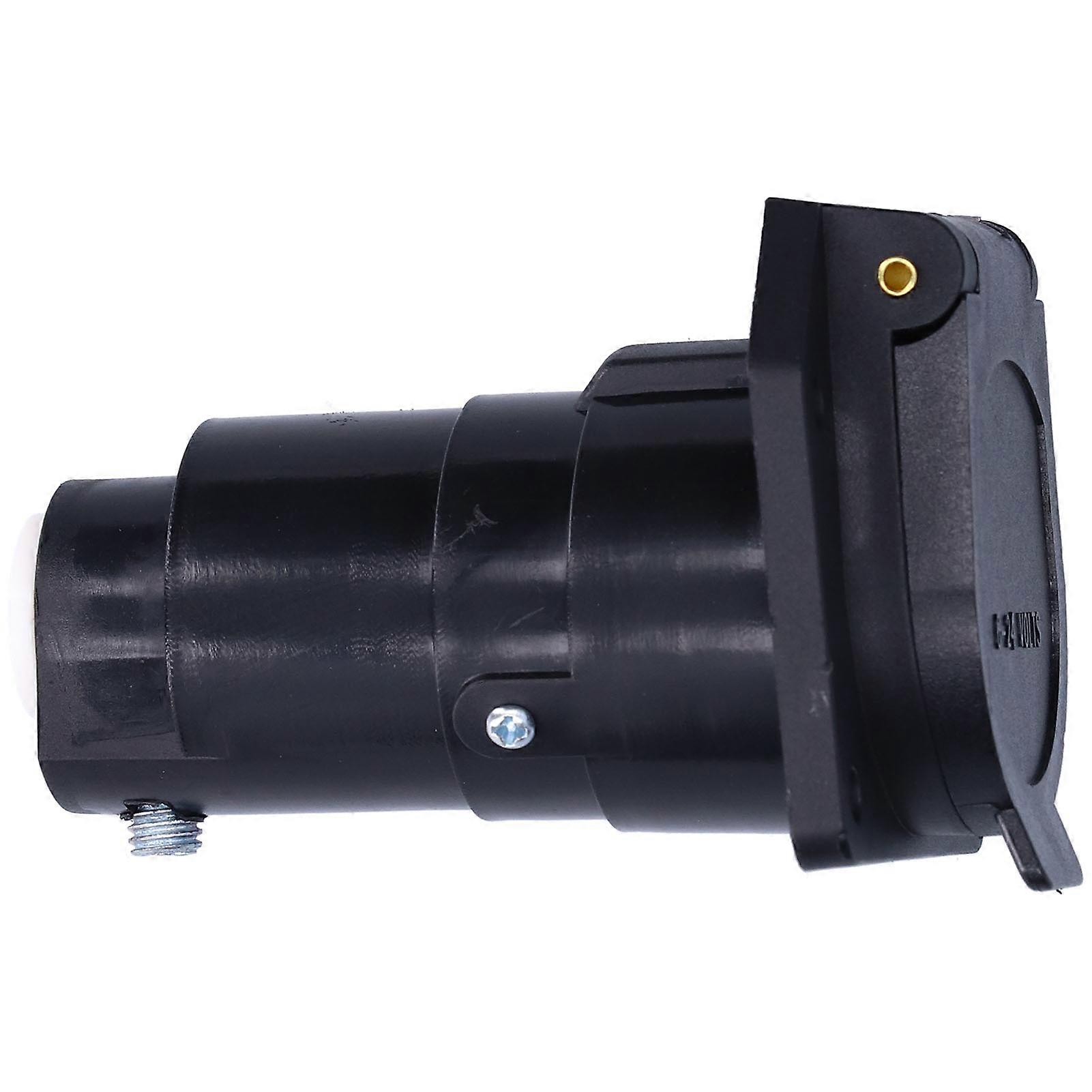 6-24V 7 Way Blade Connector Socket with Spring Loaded Dust Cover for Trailers Semi Trailers RVs