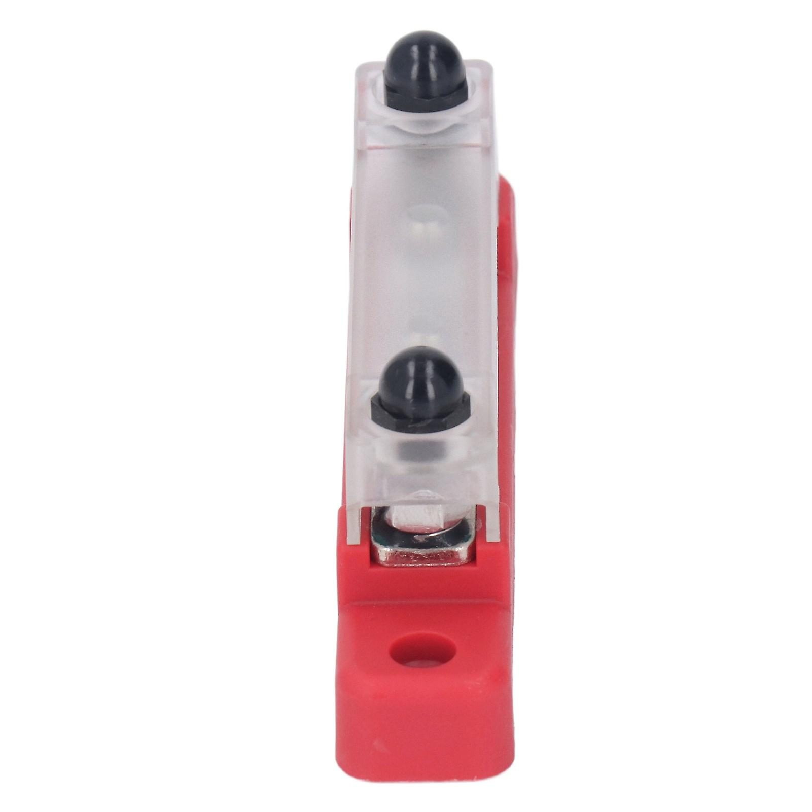 12?48V 150A 4 Terminal Bus Bar Ground Power Distribution Battery Junction Block for Car Trucks RVs Marine Boats Red