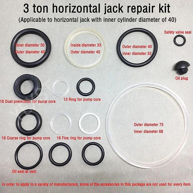 3 οριζόντια υδραυλική σφραγίδα πετρελαίου εξαρτημάτων επισκευής πυρήνων αντλιών εξαρτημάτων 13mm/15mm/16mm τόνου~22965