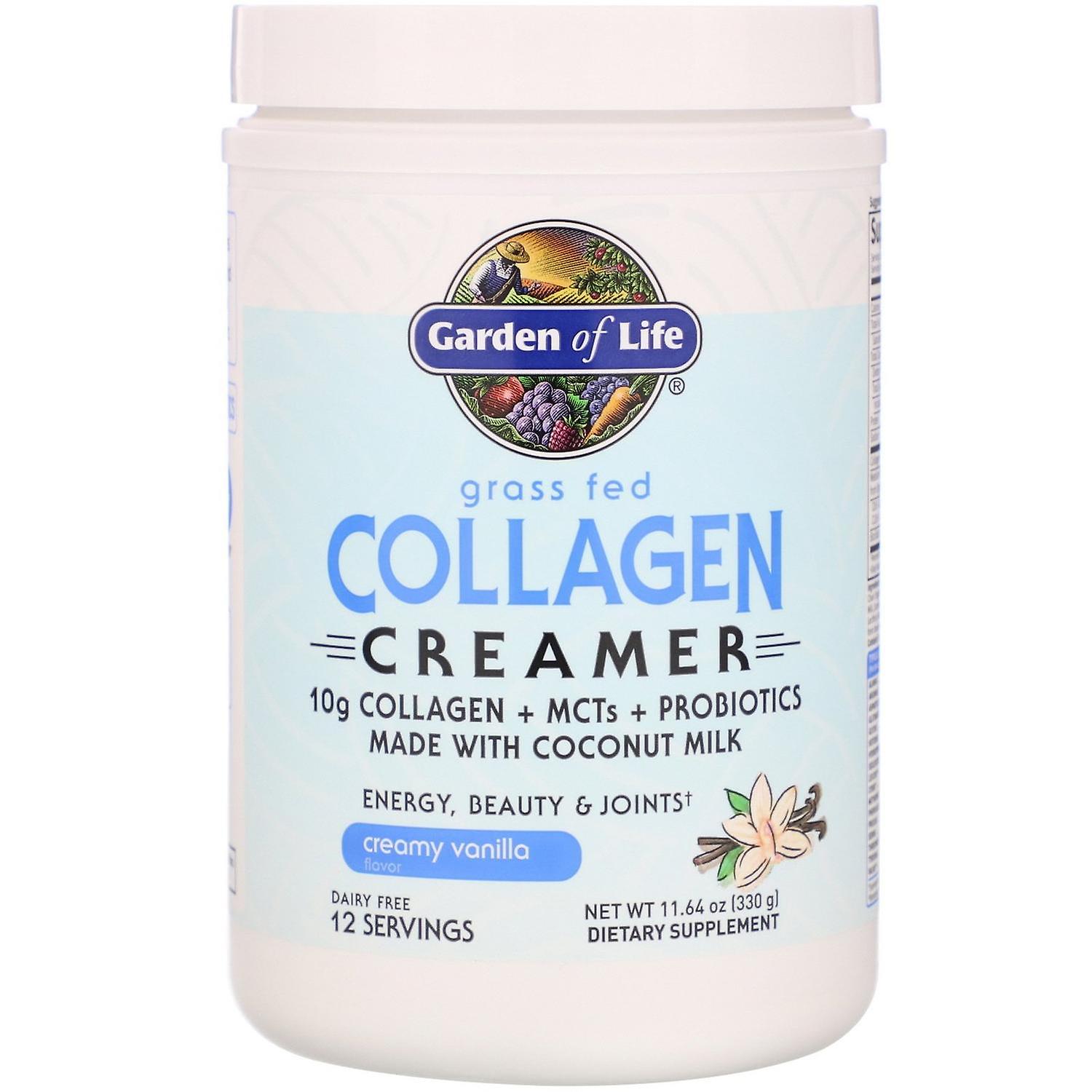Garden of Life, Grass Fed Collagen Creamer, Creamy Vanilla