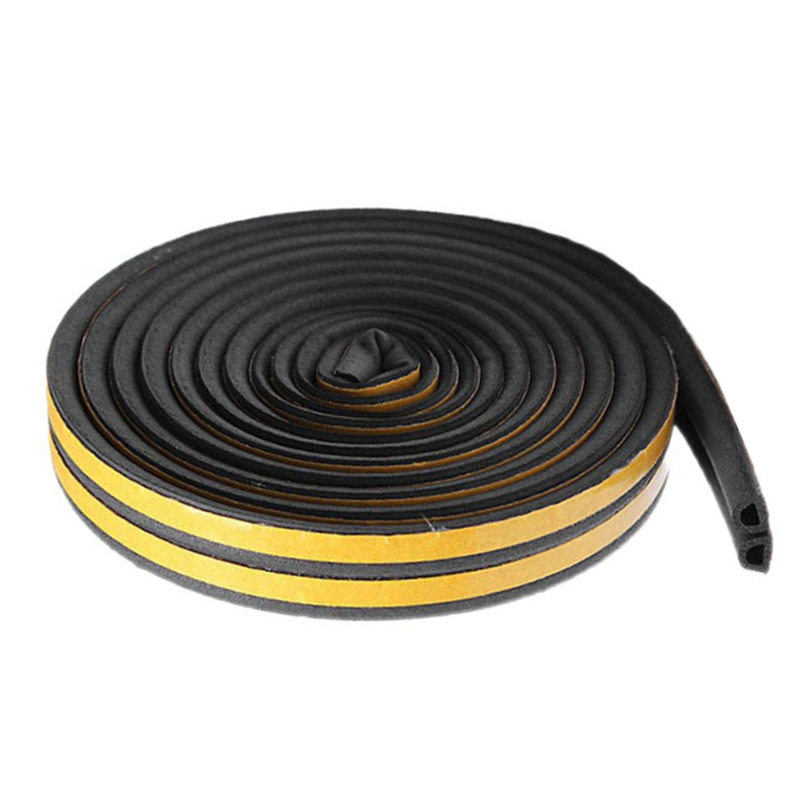 Těsnící pás pro dveře okna - samolepicí typ D - černý