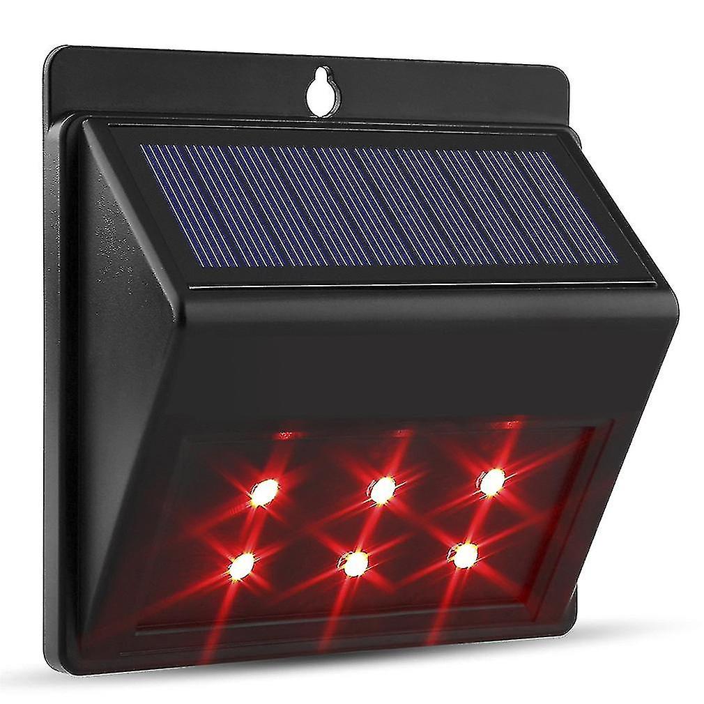 6 Led Solar Auto Sensor Waterproof Garden Pathway Light Energy Saving Light