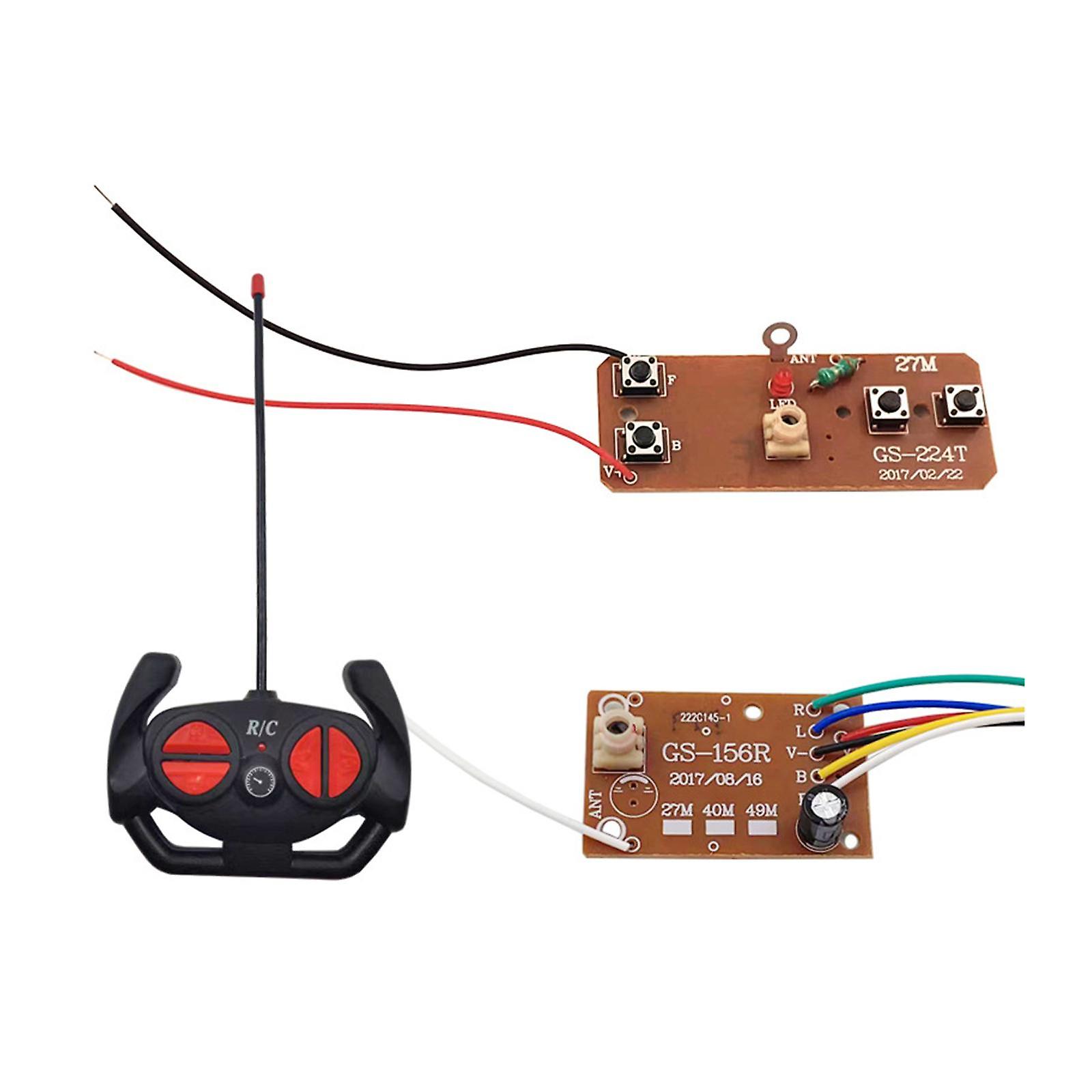 Circuit PCB Transmitter and Receiver Board, Four Ways Remote Control Board 4CH for Diy Toys