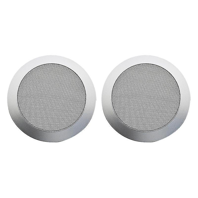 Ceiling Speaker Grille, 4-inch Ceiling Embedded Audio Speaker Grille(silver)