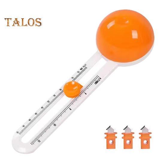 Adjustable Circle Cutter Paper Cutting Tool with 3 Blades 360-degree Rotation Round Shape Paper Cutting