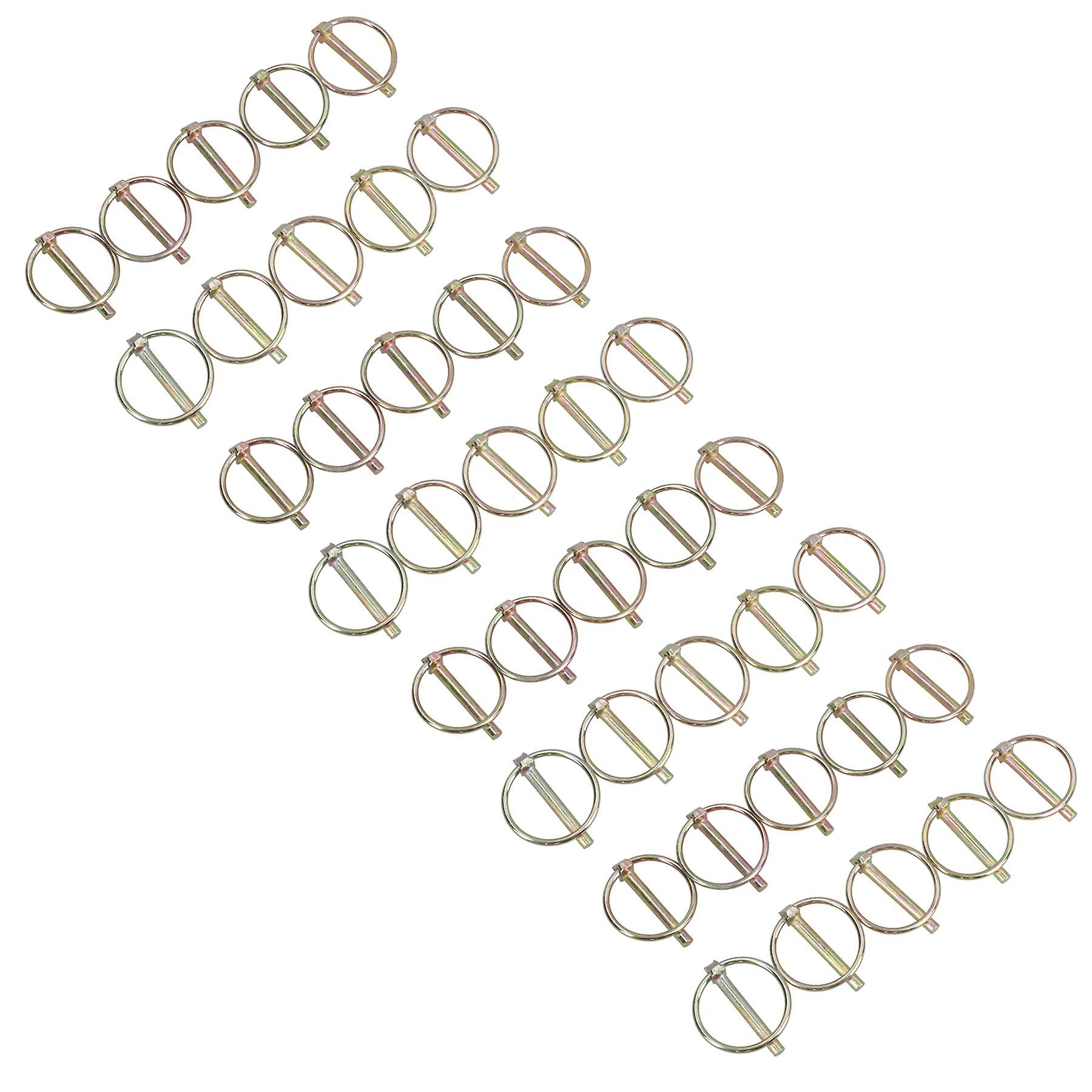 6mm Lynch Pins Clips Fasteners Linkage Locking Pins Tractors Trailers 40pc