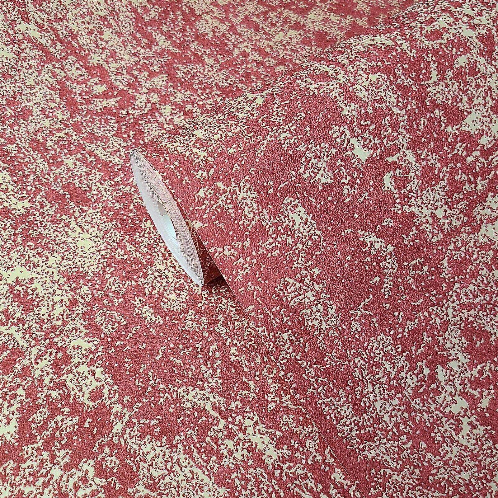 Design ID Red Worn Textured Wallpaper