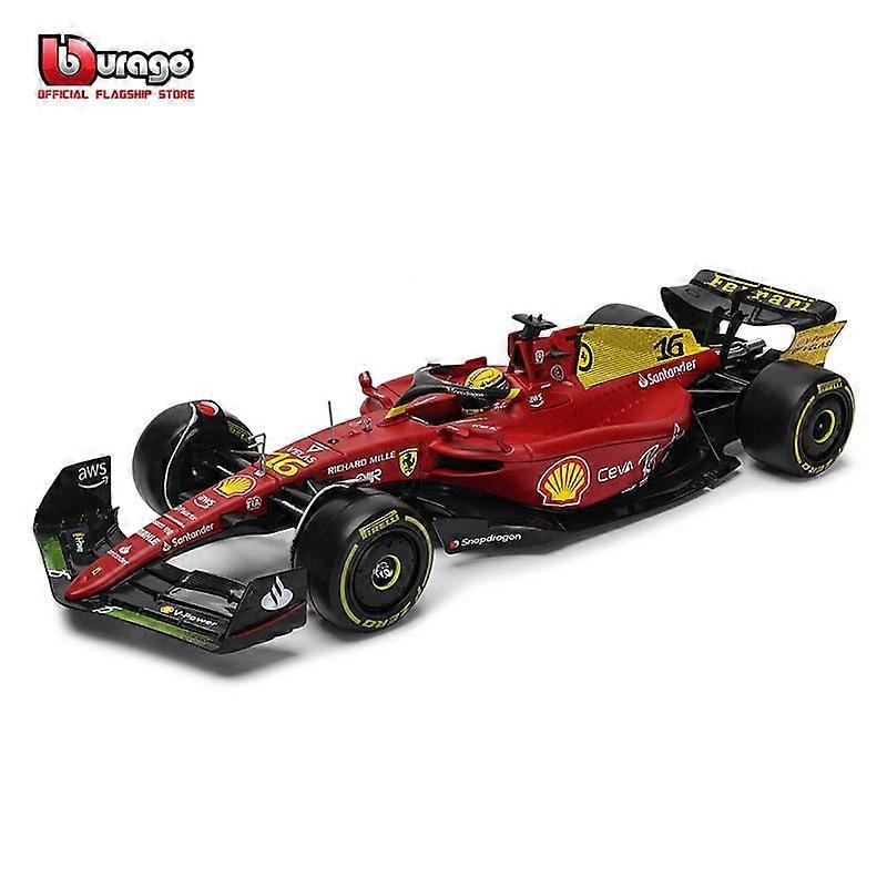 1:24 75th Anniversary #16 Leclerc 2022 F1 Scuderia F1-75 #55 Sainz Alloy Car Model Formula One Die Casting Model Toy Cars