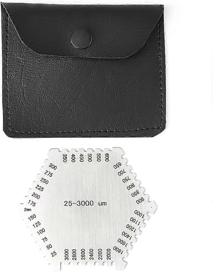 ウェット膜厚ゲージ25-3000umウェット高精度ステンレス鋼コーティングコーム