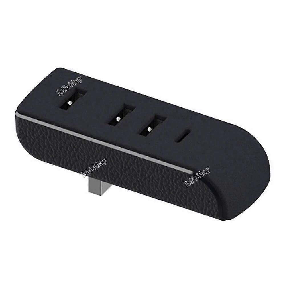 Glove Box USB Hub Ports For Tesla Model 3 Y Docking Station 4~in~1 USB Extender Charger Spiliter Upgrade Data Transfer Adapter FN9U5421