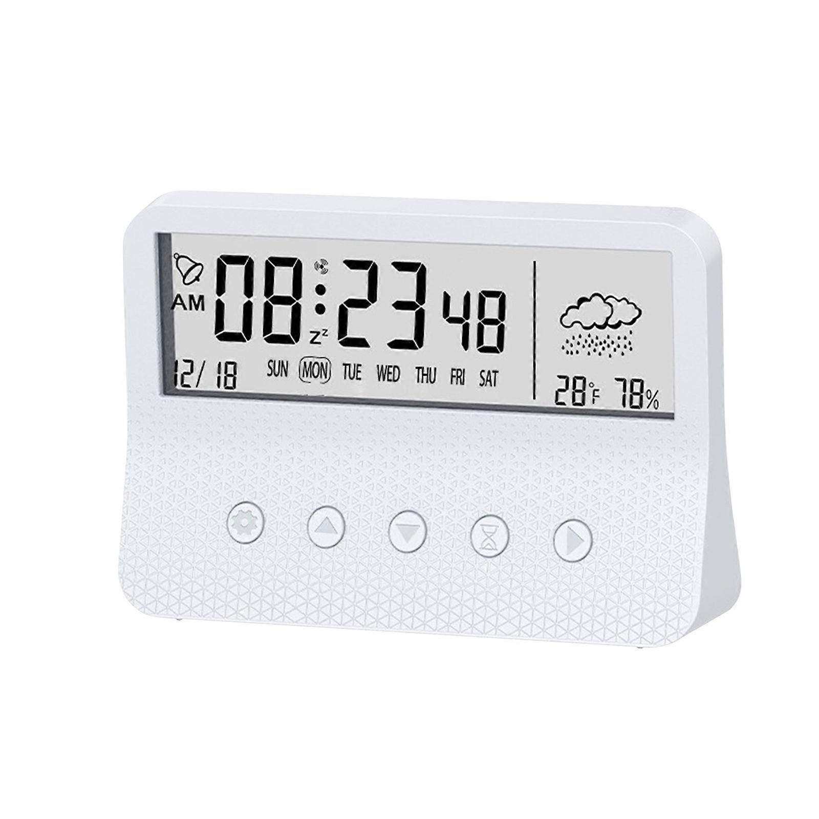 Electronics Gadgets Digital Electronic Clock Led Display Electronic Clock Stereo Digital Display Snooze Alarm Clock 12/24H Switching Countdown Time