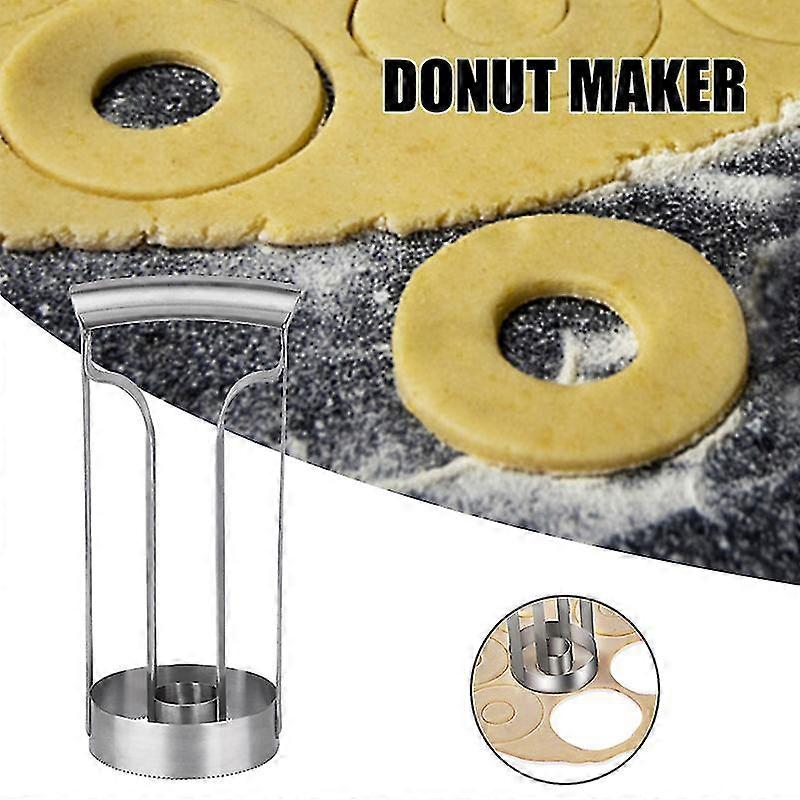 Stainless Steel Diy Doughnut Maker Multipurpose Dough Biscuit Making Template Practical Kitchen Baking Gadget New