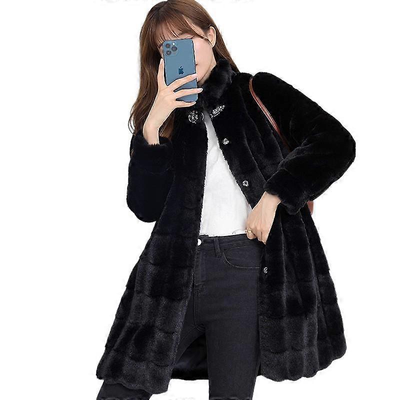 מעיל פרווה נשים מינק מינק פרווה רכה